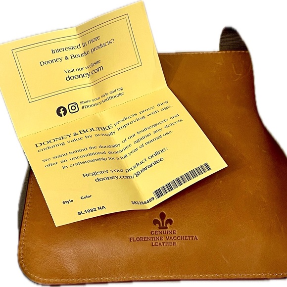 Dooney & Bourke Italian Florentine Leather Crossbody Bag - Picture 11 of 11